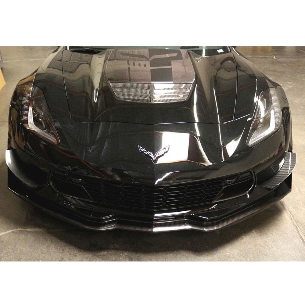 Corvette Front Bumper Race Canards - Carbon Fiber - APR Performance : C7 Stingray, Z51, Z06, Grand Sport-SR1 Performance