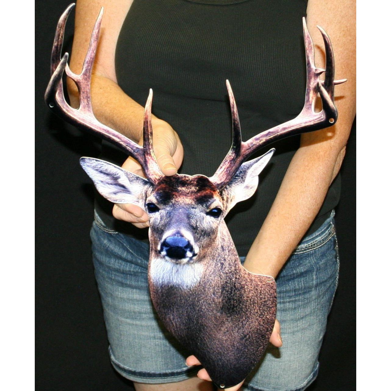 Big White Tail Buck Hunting Metal Wall Sign - 20" x 14"-SR1 Performance