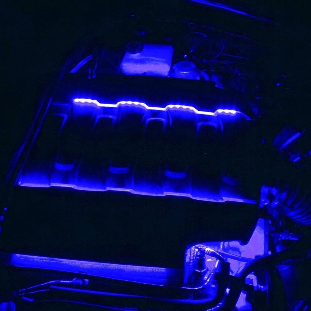 Corvette Fuel Rail Cover LEDs - Hood Switch Controlled : Stingray, Z51, Grand Sport-SR1 Performance