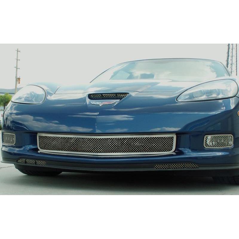 American Car Craft Chevrolet Corvette 2006 2007 2008 2009 2010 2011 2012 2013 Z06 / Grand Sport Mesh Hood Vent Grilles Trim Kit-SR1 Performance