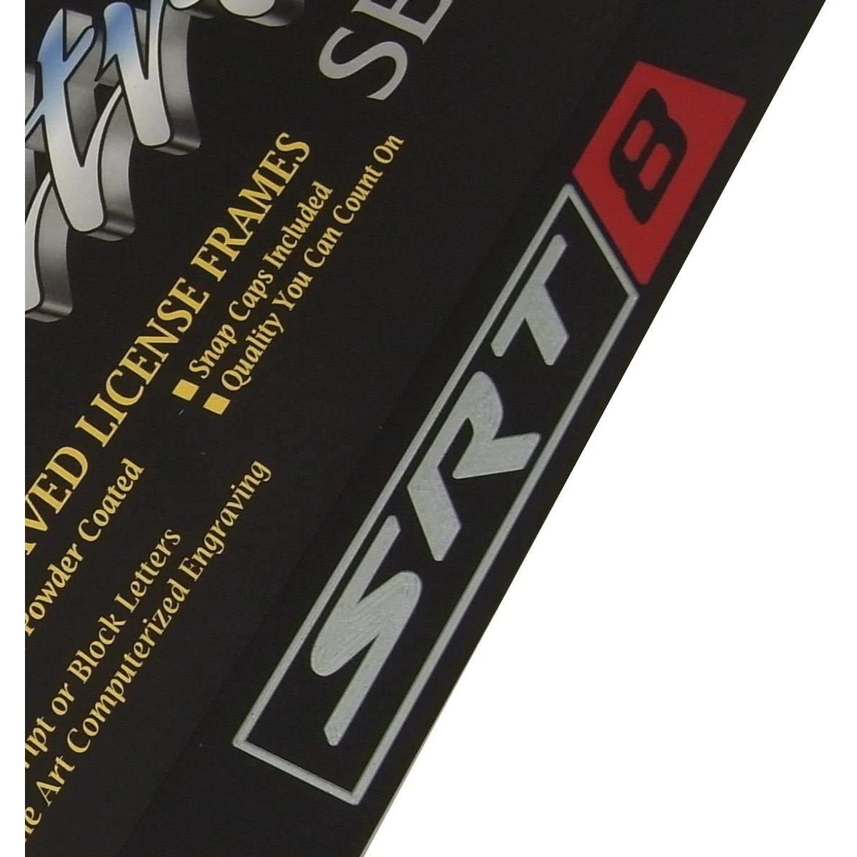 Dodge SRT-8 License Plate Frame - Black-SR1 Performance