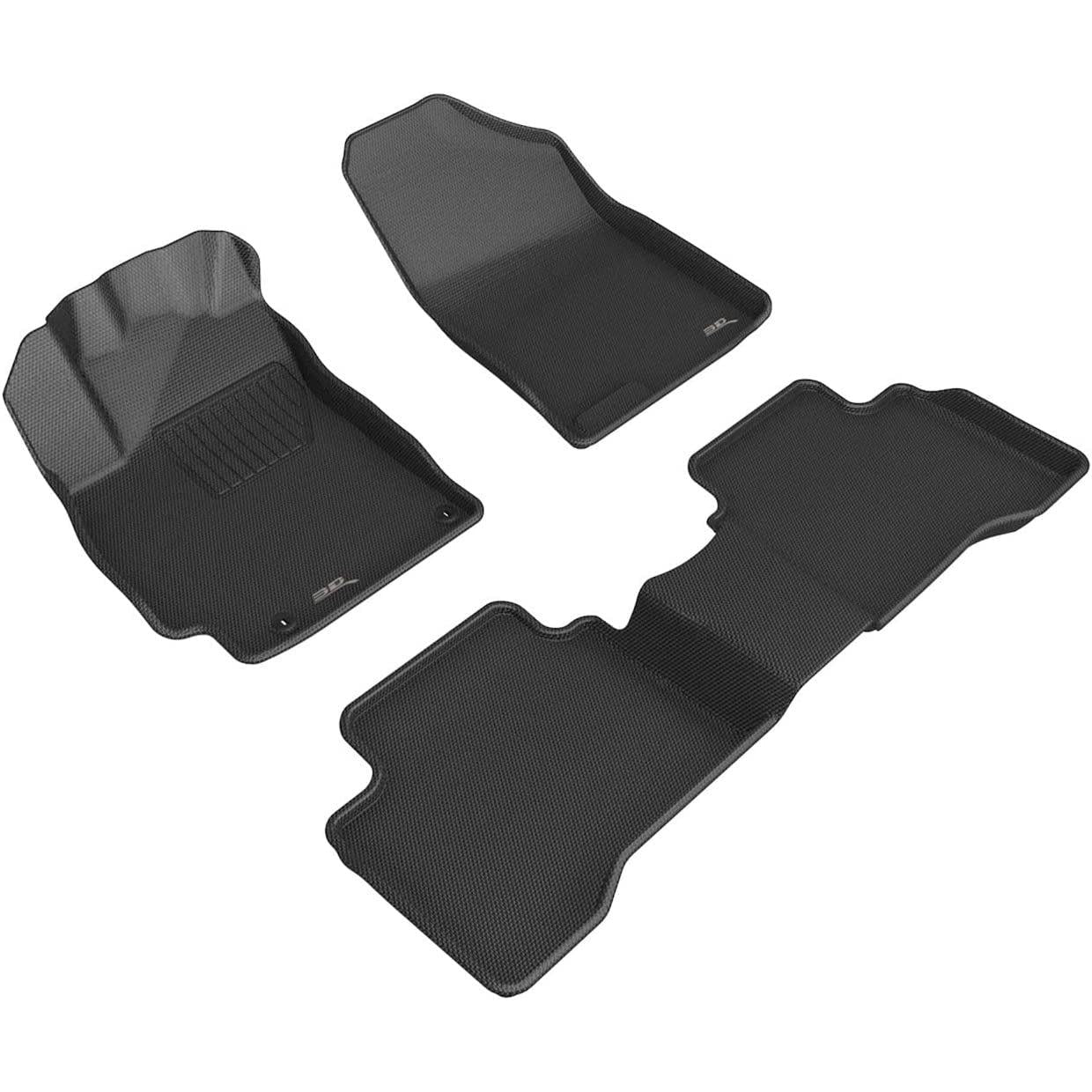 2021-2022 Hyundai Elantra Hybrid 3D MAXpider Custom Fit Floor Mats - Black-SR1 Performance