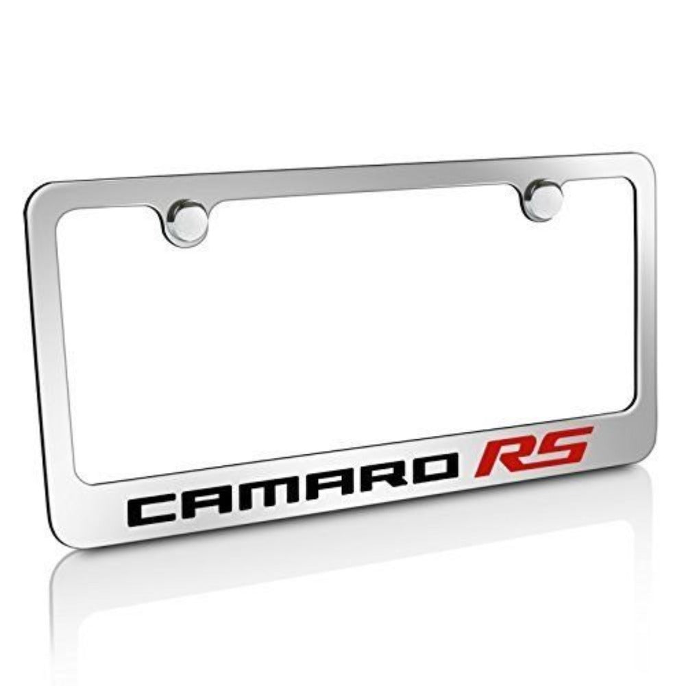 Camaro RS License Plate Frame - Chrome-SR1 Performance