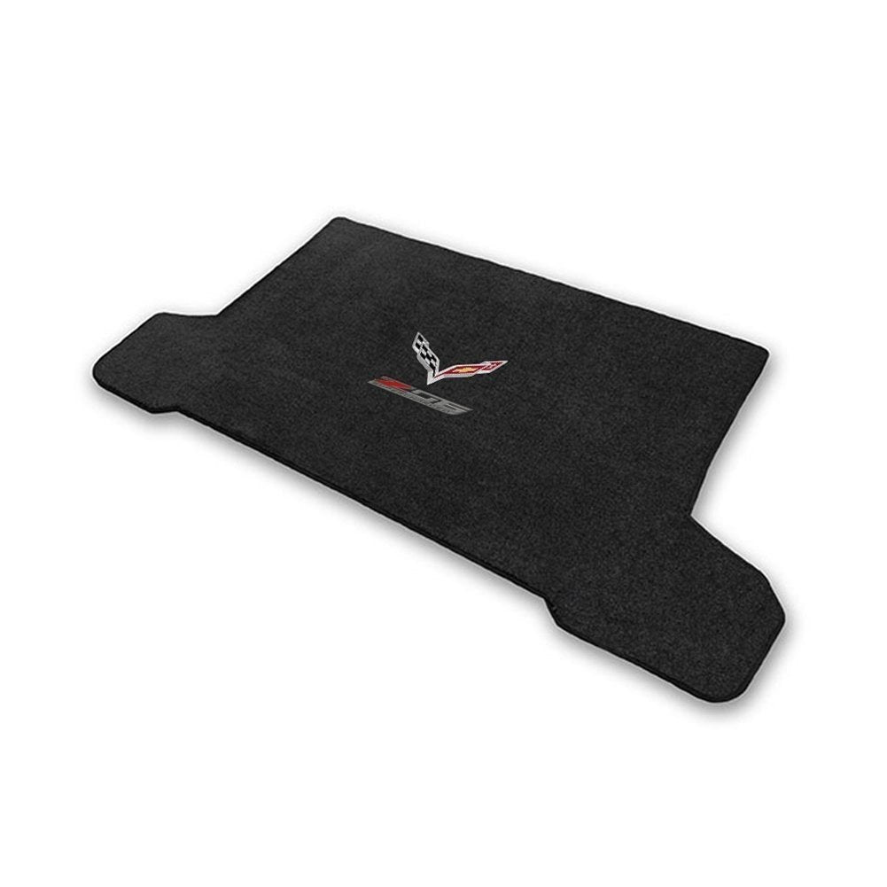 C7 Corvette Z06 w/ Crossed Flags Coupe Cargo Mats - Lloyds Mats: Z06: Z06, Black Jet 127-SR1 Performance