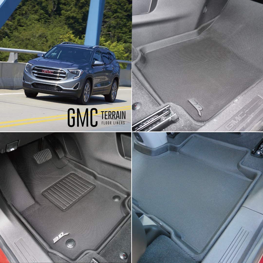 2018-2022 GMC Terrain 3D MAXpider Custom Fit Kagu Floor Mats (Black)-SR1 Performance
