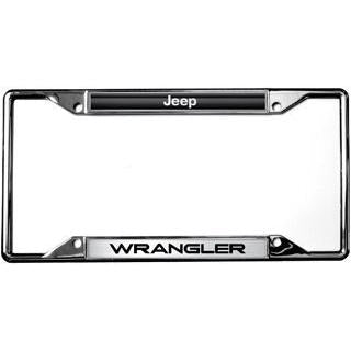 Jeep Wrangler License Plate Frame - Chrome-SR1 Performance