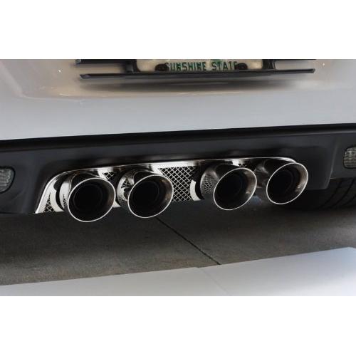 American Car Craft Chevrolet Corvette 2005 2006 2007 2008 2009 2010 2011 2012 2013 Mesh B&B Route 66 Exhaust Filler Panel 4.0" Quad Tips Kit
