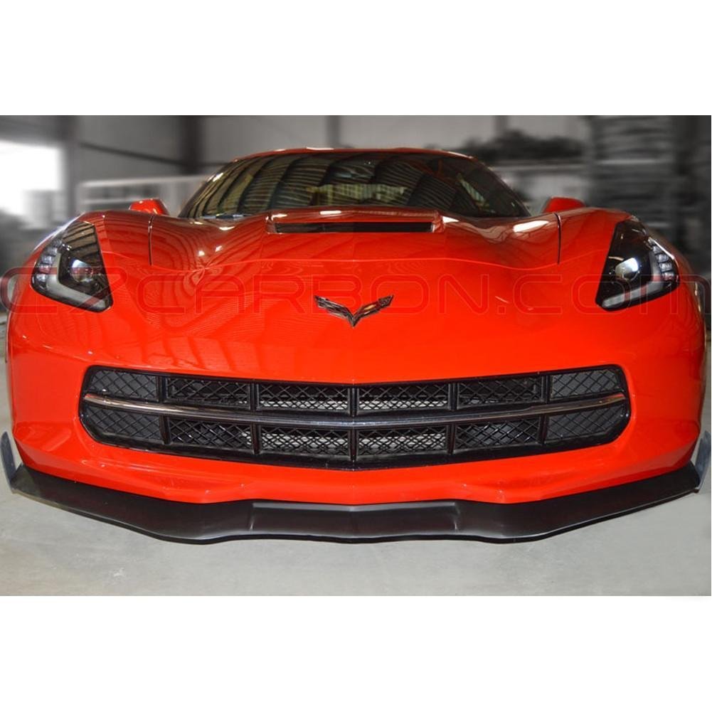 C7 Corvette Stingray GTX Front Splitter - Fiberglass-SR1 Performance