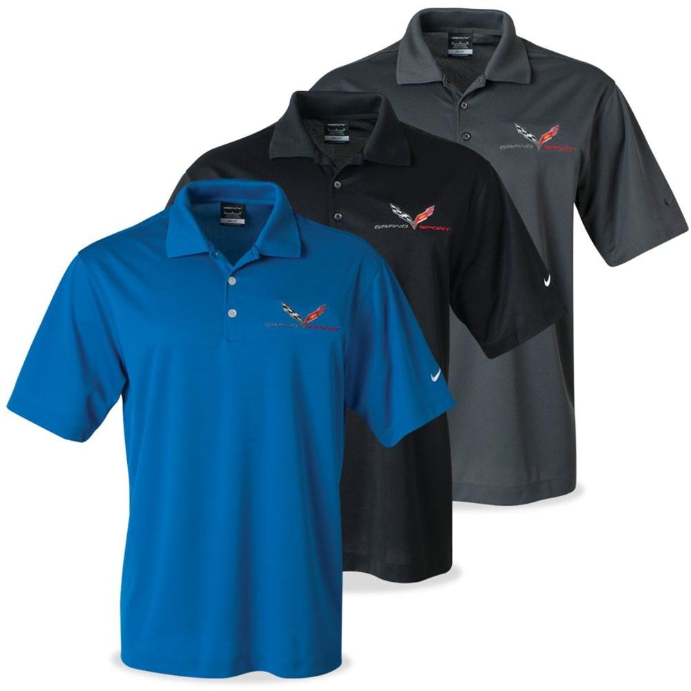 Corvette - Men's Nike Dri-Fit Polo : C7 Grand Sport-SR1 Performance