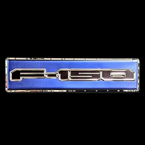 Ford F-150 Truck Stainless Steel Wall Hanging Sign - Blue/Chrome : 35" x 9"-SR1 Performance