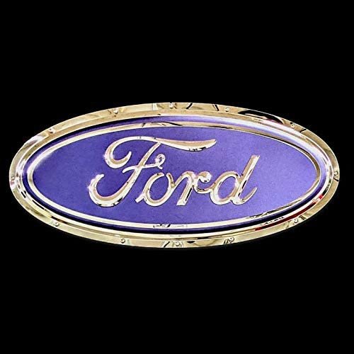 Ford Oval Logo Stainless Steel Wall Hanging Sign - Blue/Chrome-SR1 Performance
