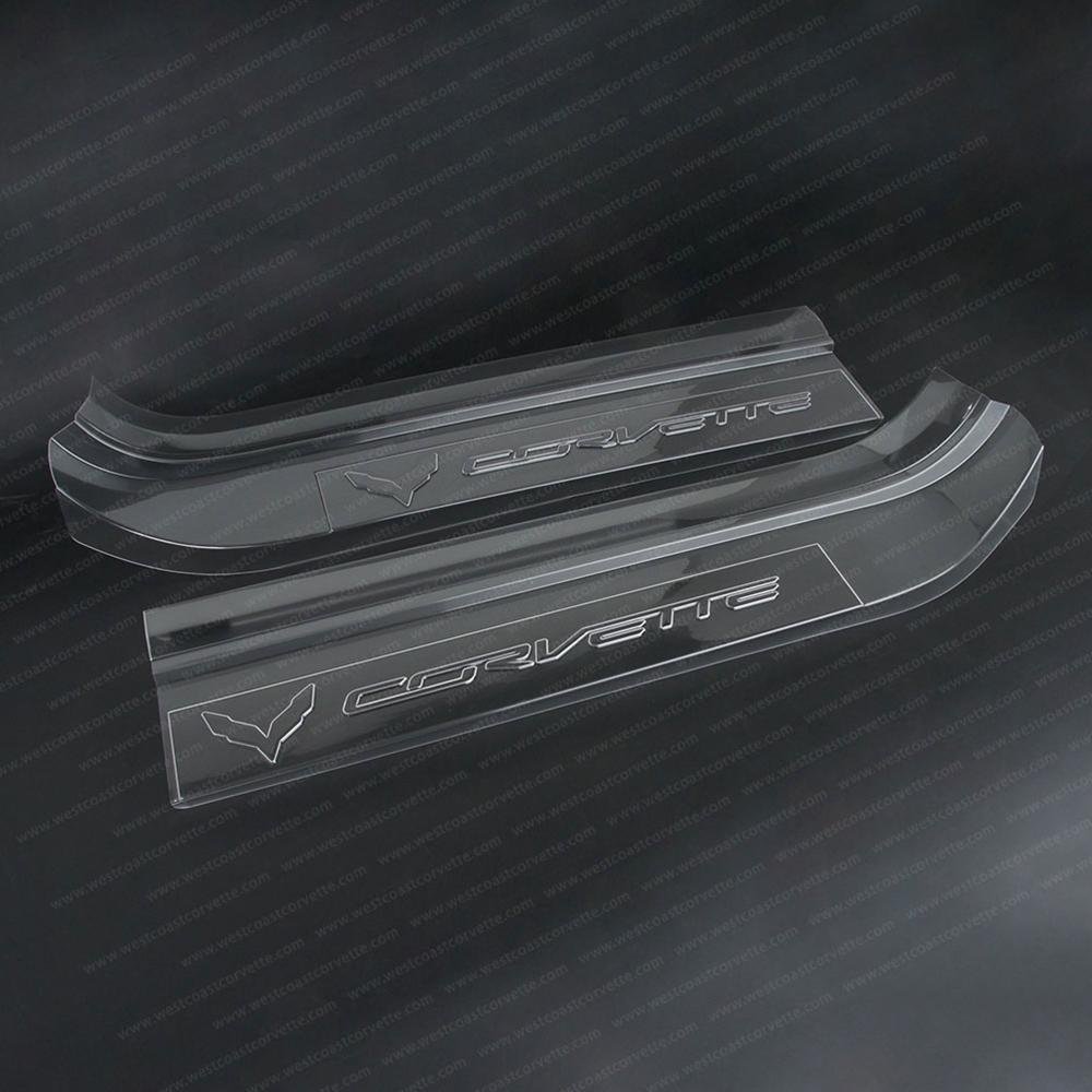 C7 Corvette Clear Door Sill Protectors-SR1 Performance