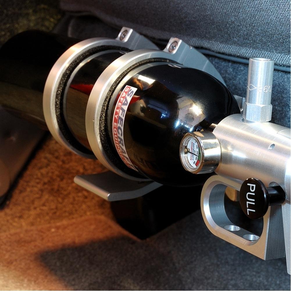 Corvette Universal Fire Extinguisher Mount : Brey-Krause : 1997-2013 C5, C6, Z06, ZR1 & Grand Sport-SR1 Performance