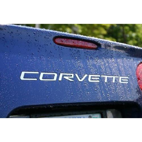 C5 Corvette Rear Stainless Steel Inserts - Letters-SR1 Performance