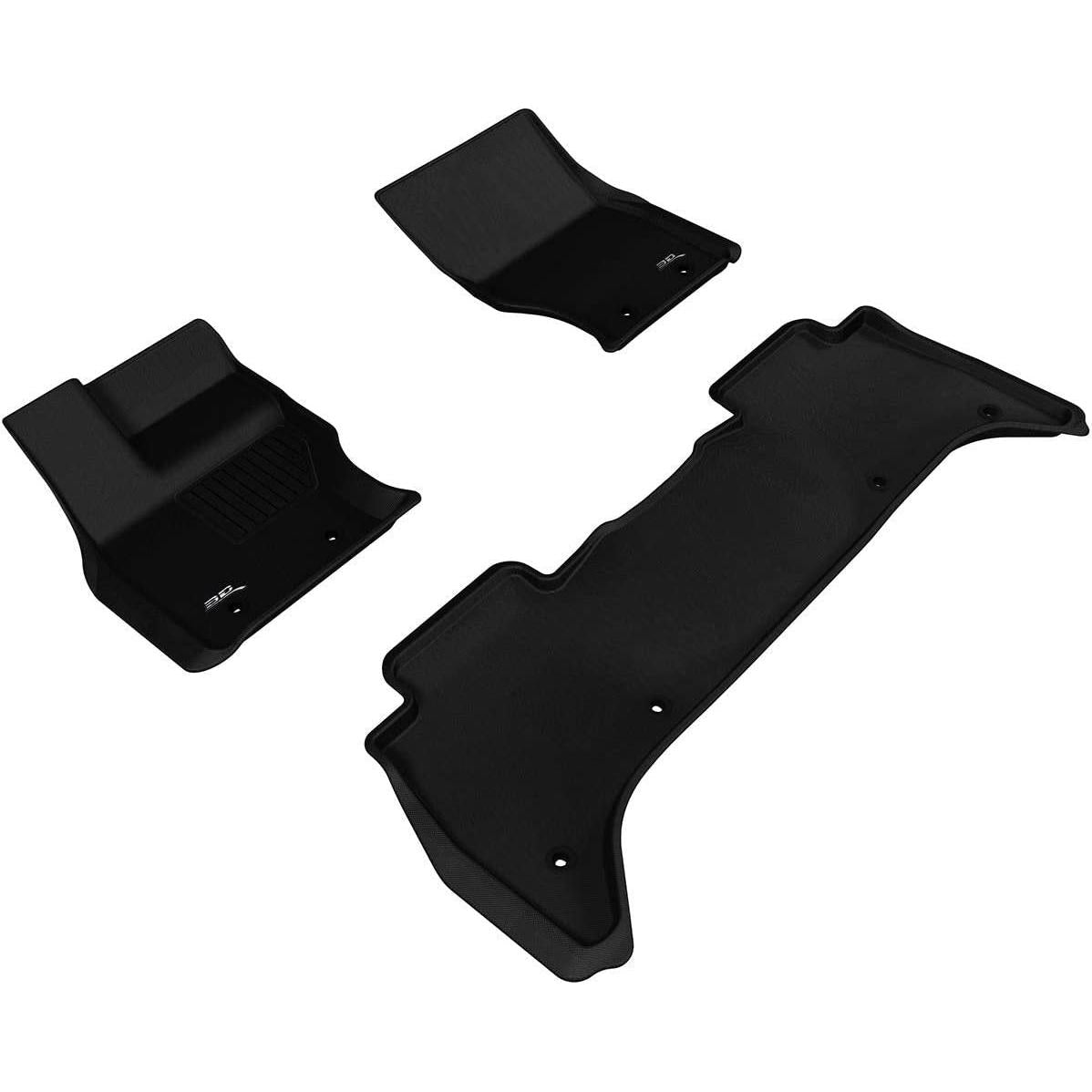 3D MAXpider 2013-2020 Land Rover Range Rover Kagu Floor Mats - Black-SR1 Performance
