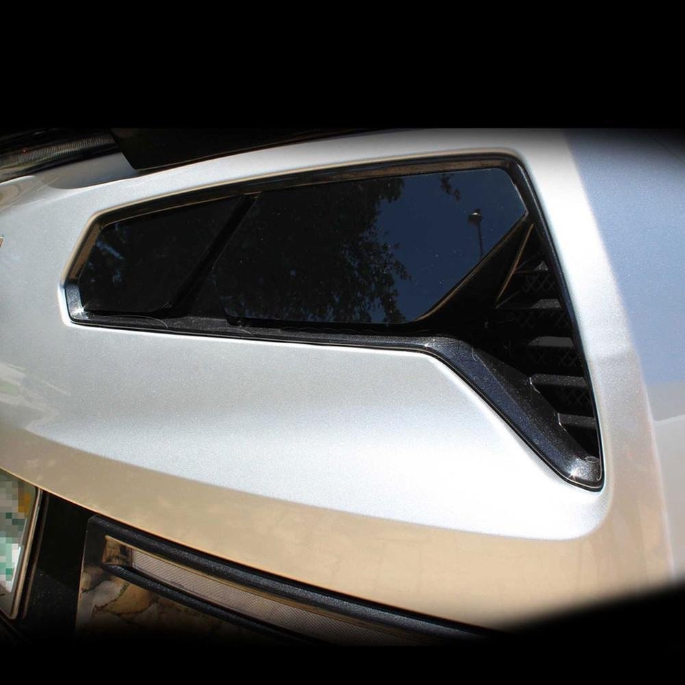 Corvette Flat Rear Tail Light Blackout Lens Kit - Smoked Acrylic - 4Pc. : C7 Stingray, Z51, Z06, Grand Sport-SR1 Performance