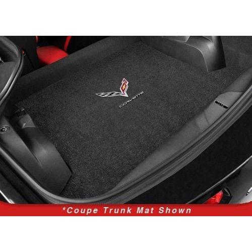 2014-2019 C7 Corvette Lloyd Cargo Mat - Black with Crossed Flags & Corvette Script-SR1 Performance