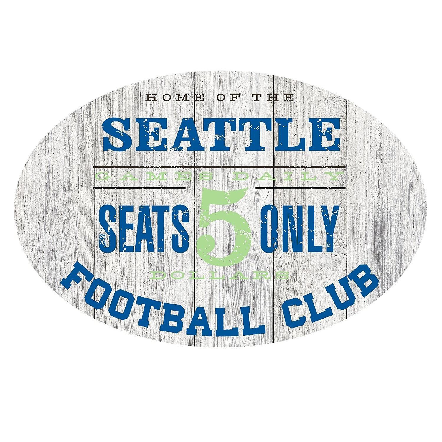 Home of the Denver Football Club Metal Sign Blue/Orange - Oval 12" x 8"-SR1 Performance