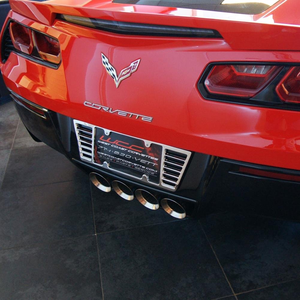 C6 / C7 Corvette Billet Aluminum License Plate Frame - Chrome-SR1 Performance
