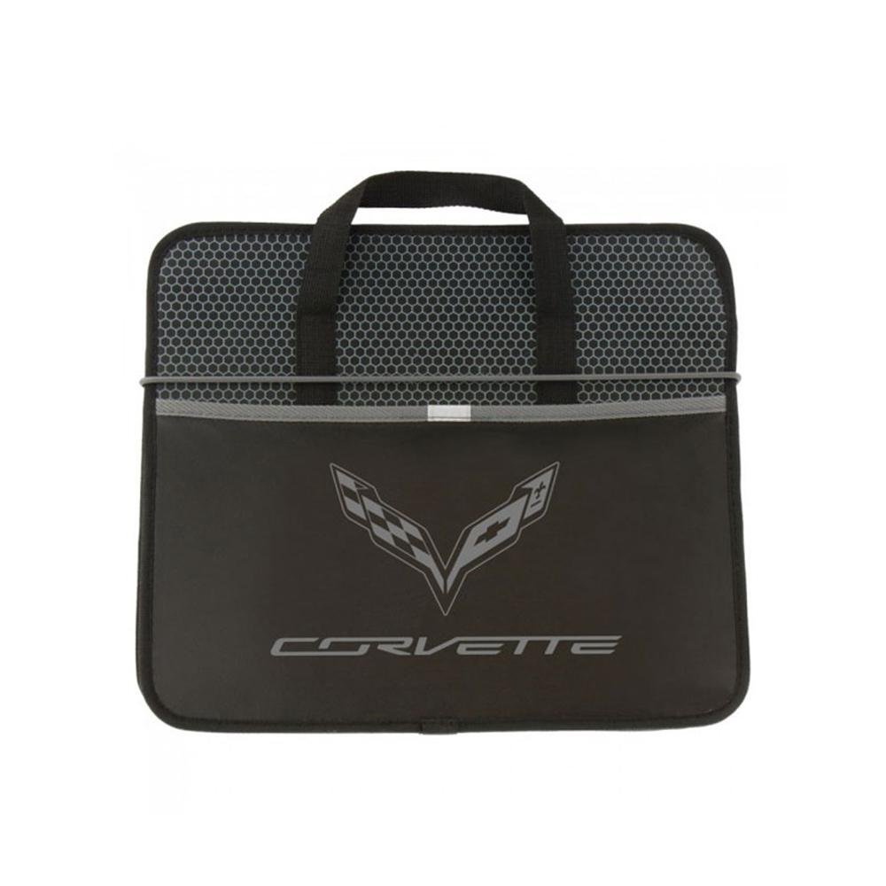 C7 Corvette Trunk Caddy Collapsible with Crossed Flags Logo-SR1 Performance