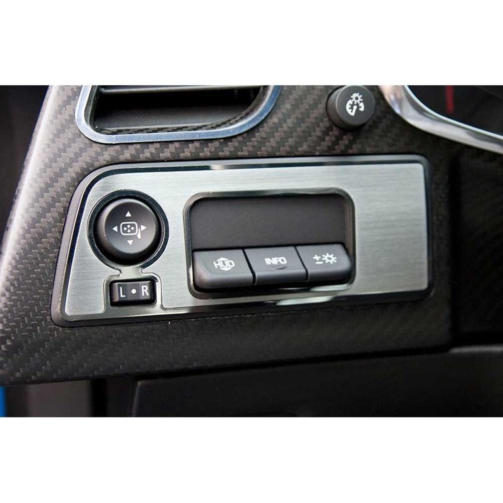 C7 Corvette Dash Mirror Control/HUD Trim Plate Brushed - Coupe : Stingray, Z51-SR1 Performance