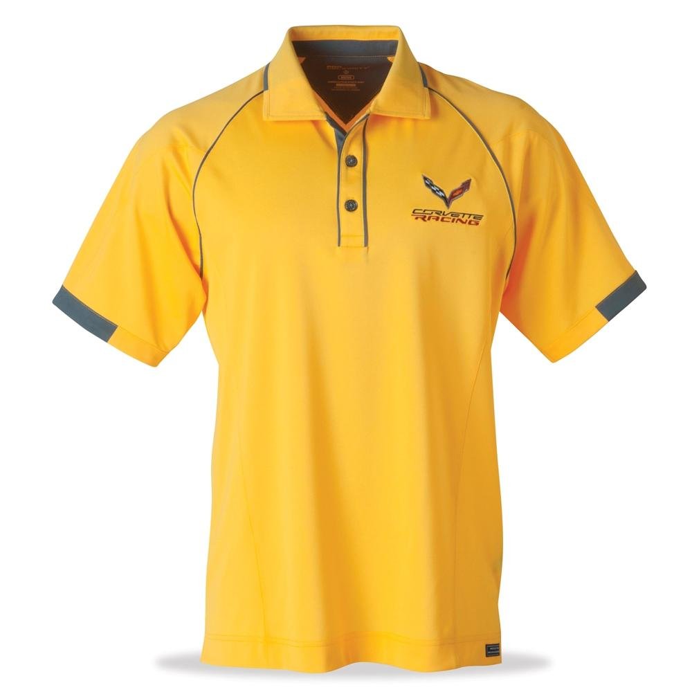 C7 Corvette Racing Aloha Snag Resistant Polo - Yellow-SR1 Performance