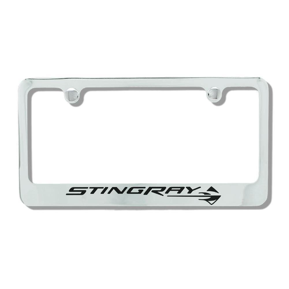 C7 Corvette Stingray License Plate Frame - Chrome-SR1 Performance