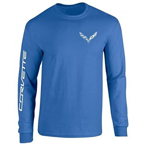 SR1 Performance Corvette T-Shirt - C7 Logo with Corvette Script on Sleeve-SR1 Performance