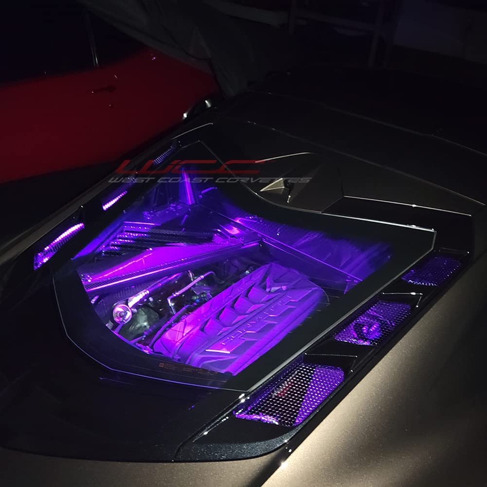 C8 Corvette - Engine Bay LED Lighting Kit - RGB : Stingray, Z51-SR1 Performance