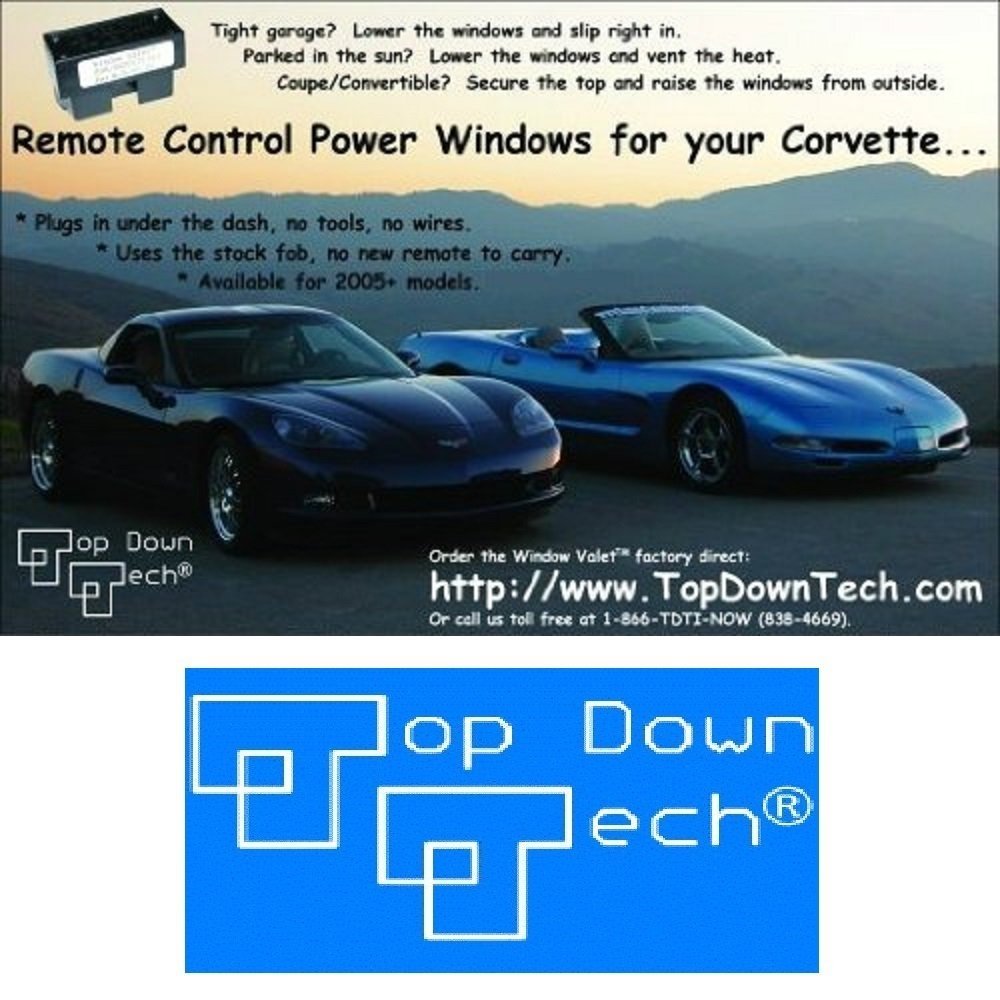 C6 Corvette Window Valet Operate your Windows with the Stock Remote FOB Fits: All 05 through 13 Corvettes-SR1 Performance