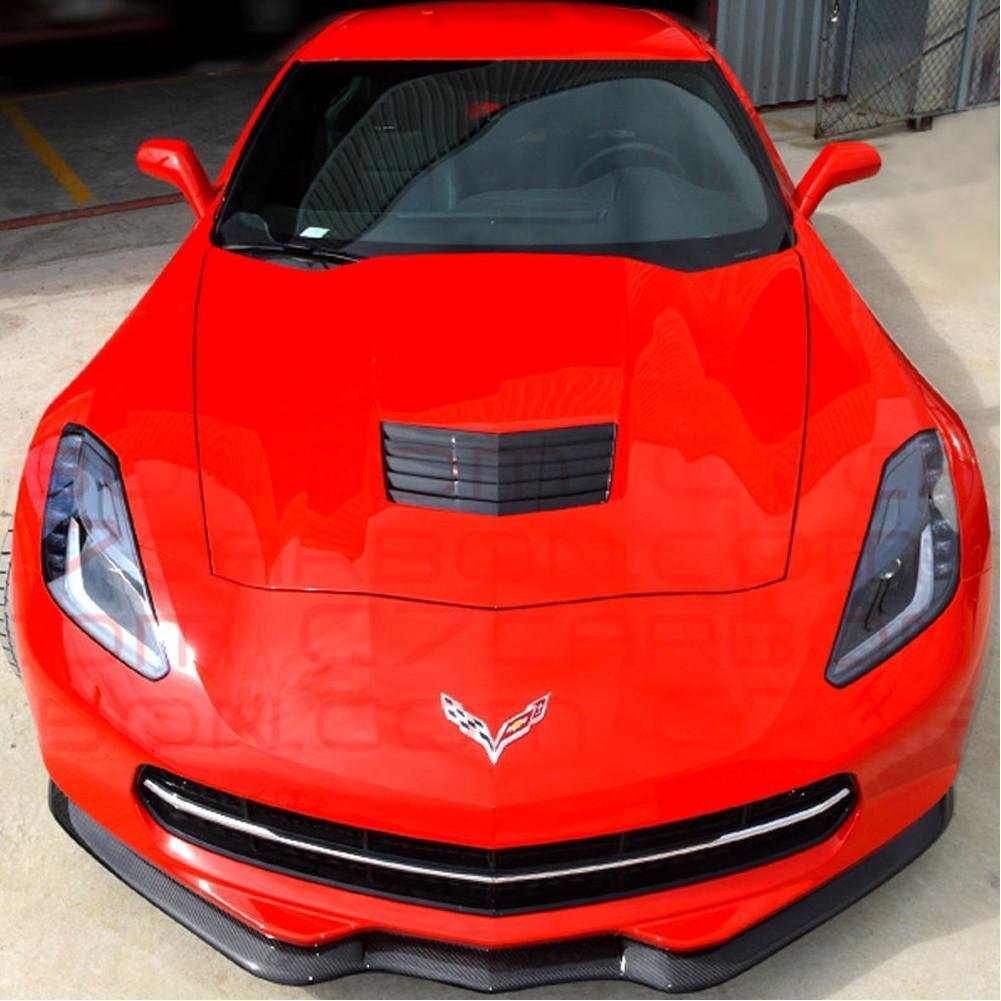 C7 Corvette Stingray GTX Front Splitter - Carbon Fiber-SR1 Performance