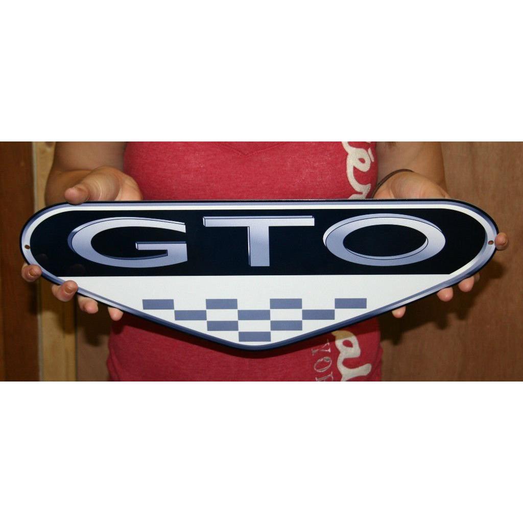 Pontiac GTO 6.0 Metal Sign - 18" x 7"-SR1 Performance