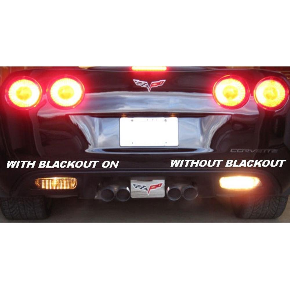 Corvette Molded Acrylic Reverse Light Blackout Kit : 2005-2013 C6, Z06, ZR1, Grand Sport-SR1 Performance