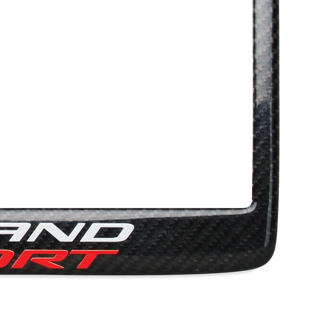 C7 Corvette Grand Sport Carbon Fiber License Plate Frame-SR1 Performance