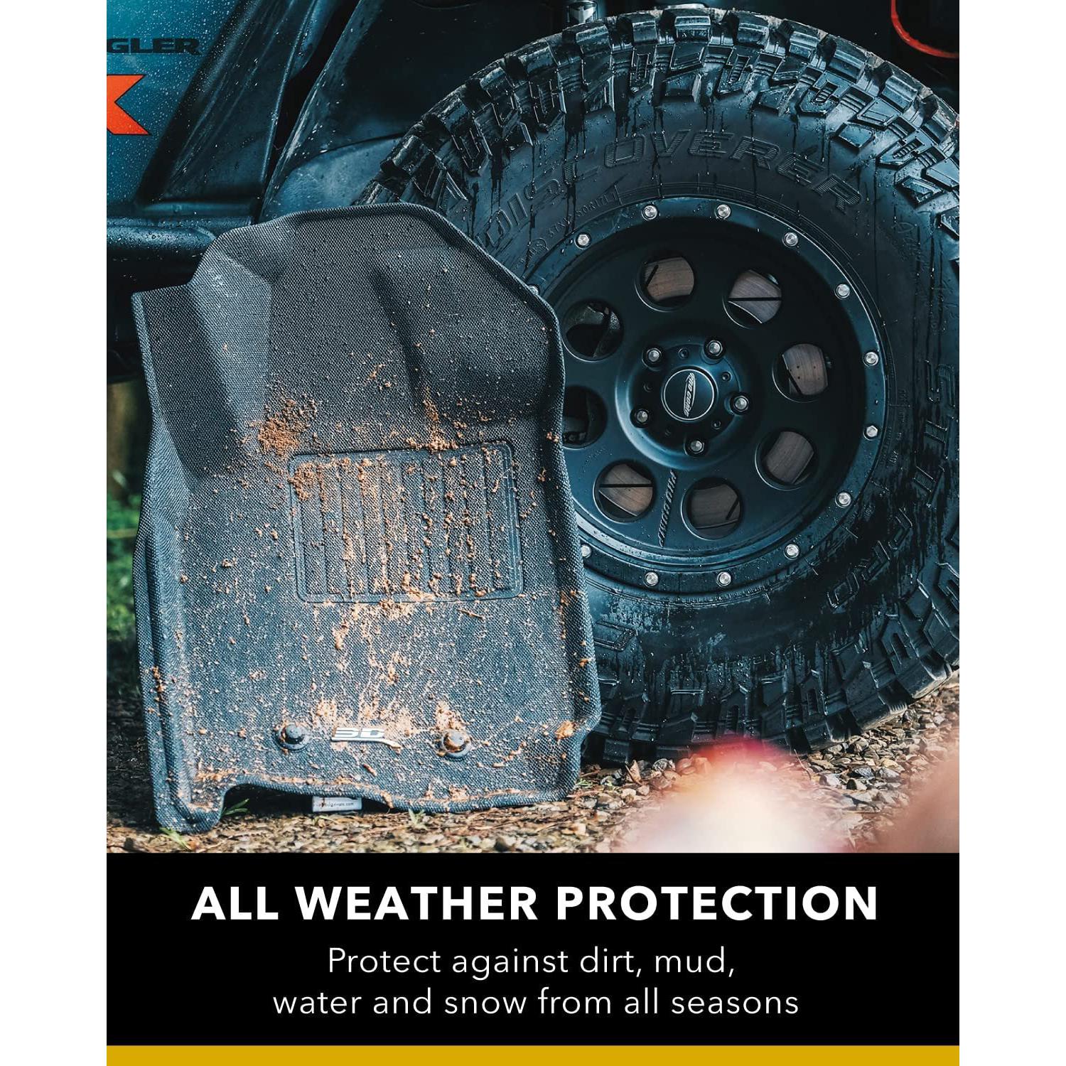 2019-2022 Subaru Forester 3D MAXpider All-Weather Floor Mats 2 Rows Kagu - Black-SR1 Performance