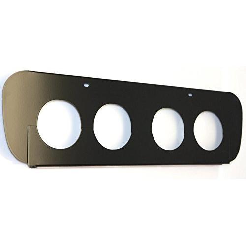 American Car Craft 052052 Black Exhaust Filler Plate (Powder Coated Stock System)-SR1 Performance