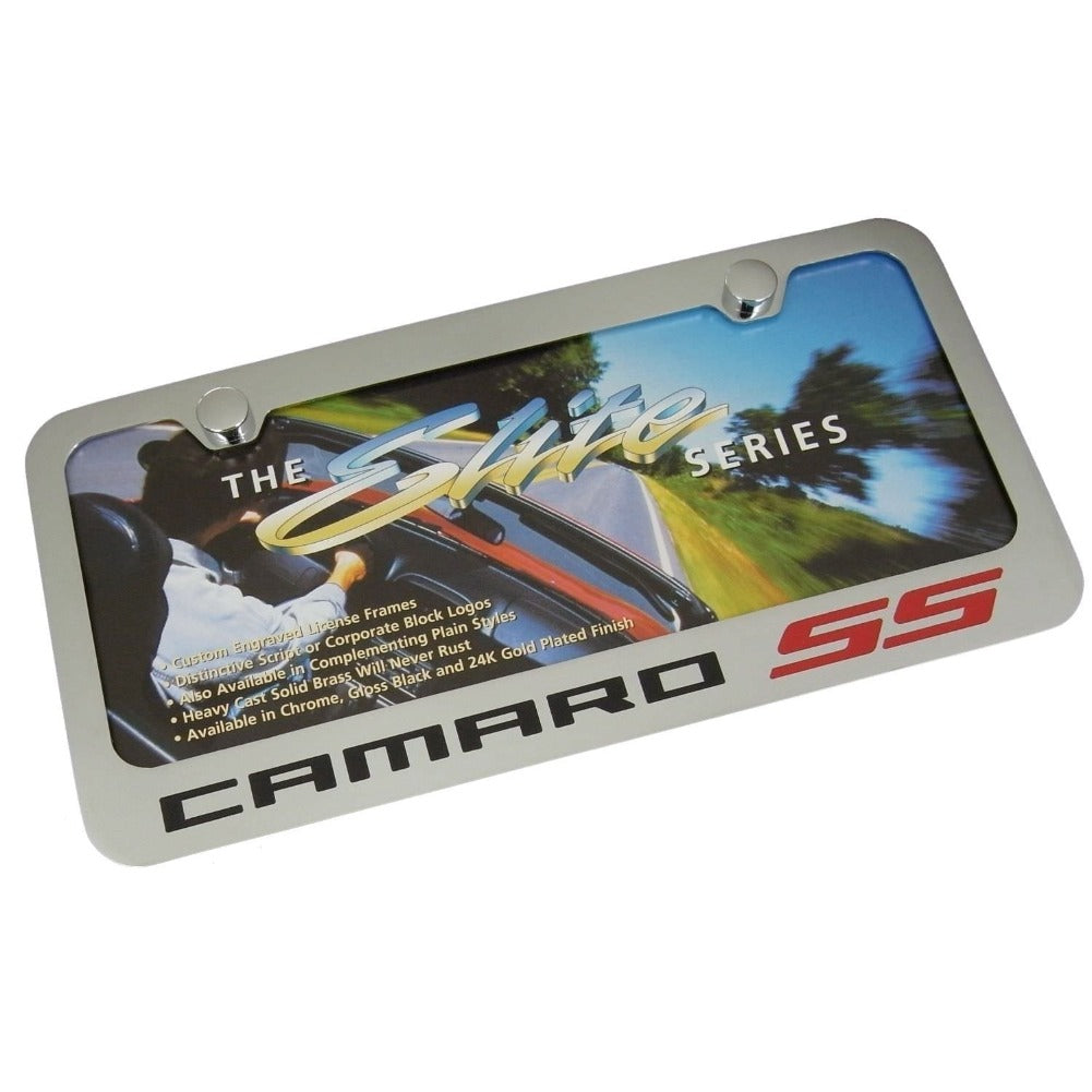 Camaro SS License Plate Frame - Chrome-SR1 Performance