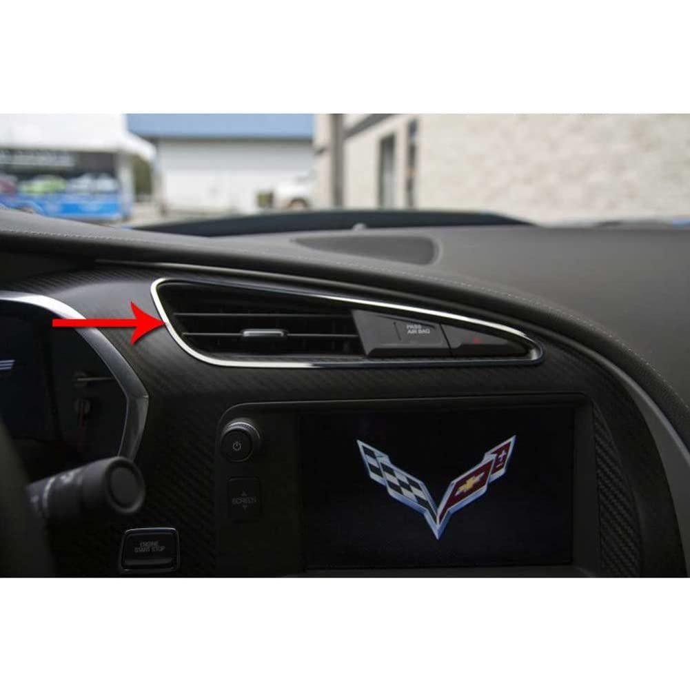 American Car Craft C7 Corvette Stingray Dash A/C Vent Trim 2Pc Polished-SR1 Performance
