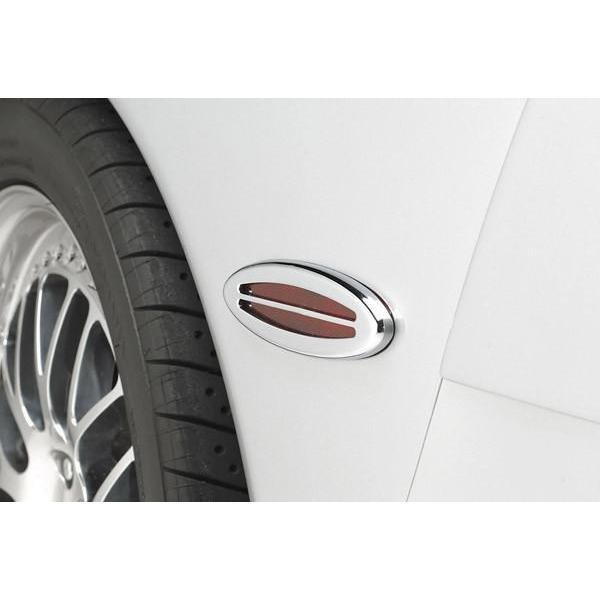 Corvette Side Marker Light Covers - Billet Chrome 2 Pc. (Set) : 1997-2004 C5 & Z06-SR1 Performance