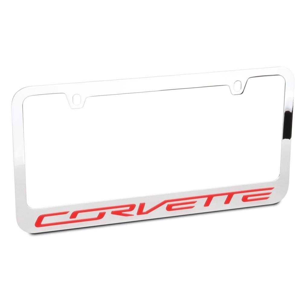 C7 Corvette Script License Plate Frame-SR1 Performance