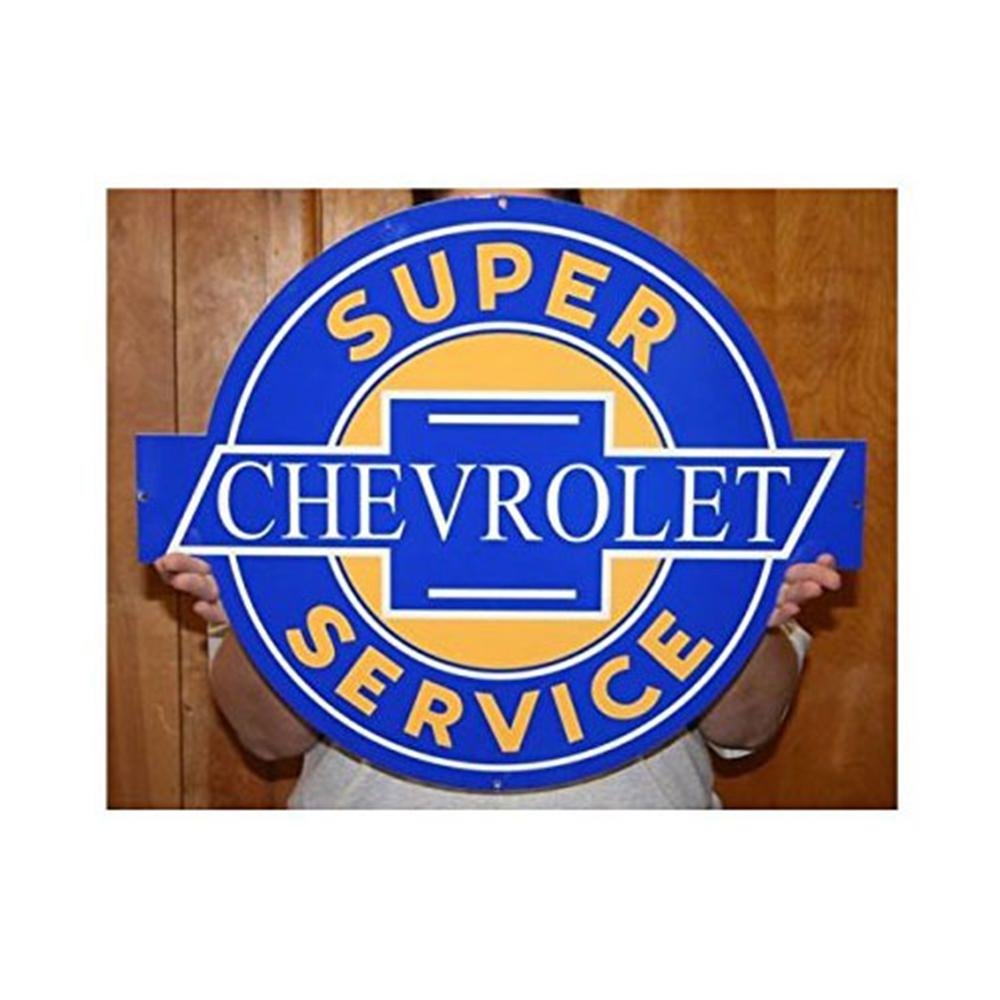 GM CHEVROLET Chevy Super Service 23" × 19" – Metal Sign-SR1 Performance