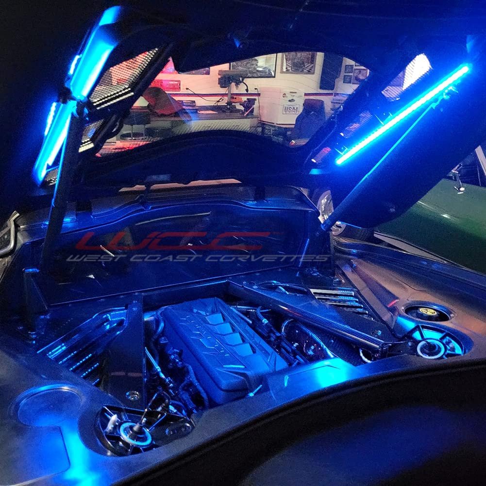 C8 Corvette - Engine Bay LED Lighting Kit - RGB : Stingray, Z51-SR1 Performance