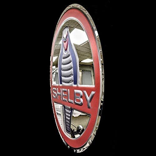Classic Shelby Cobra Badge Stainless Steel Wall Hanging Sign - 22"-SR1 Performance