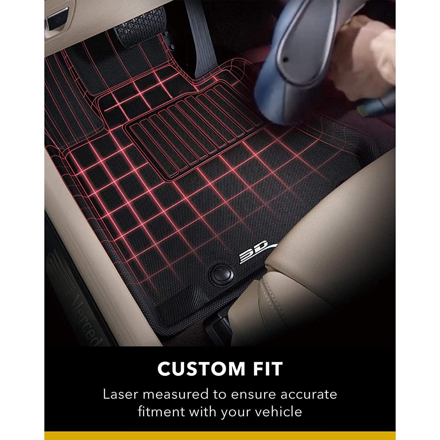2019-2021 Toyota RAV4 Gas 3D MAXpider Custom Fit KAGU Floor Mats - Black-SR1 Performance