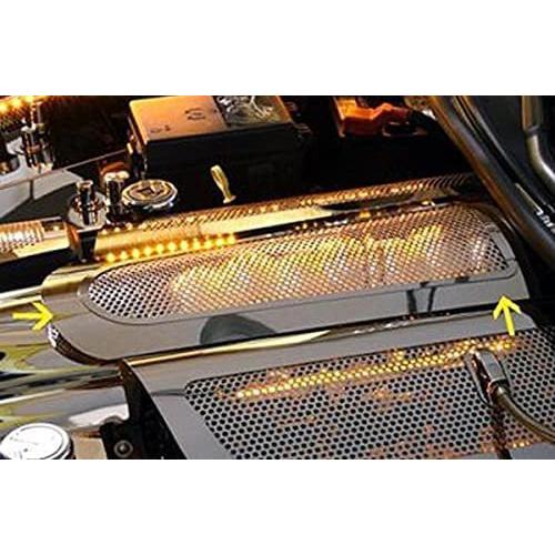 C6/GS Corvette Plenum Cover Low Profile -Perforated Stainless (Illuminated RED)-SR1 Performance
