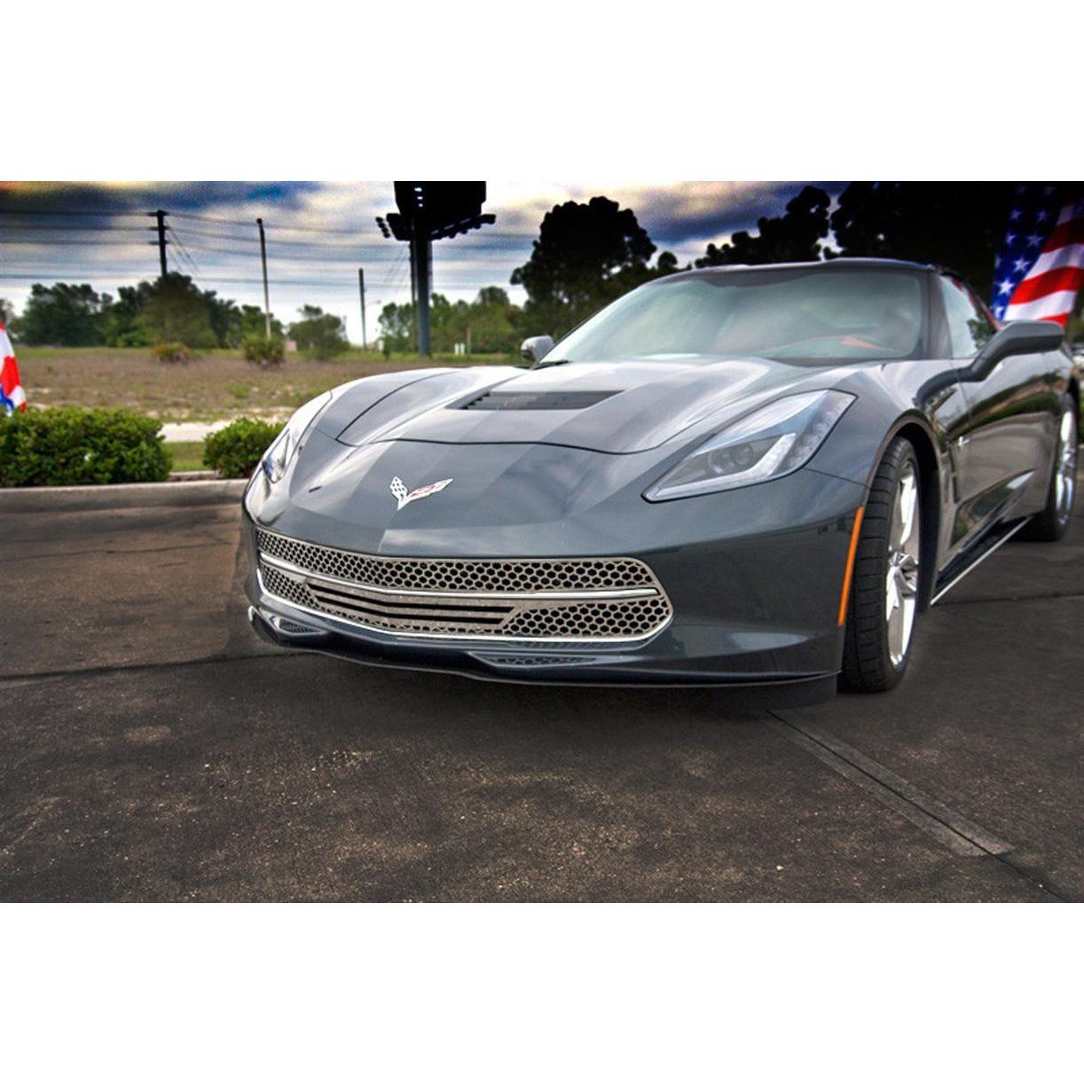 2014-2017 C7 Corvette Stingray - 3pc Retro Matrix Series Front Grille-SR1 Performance