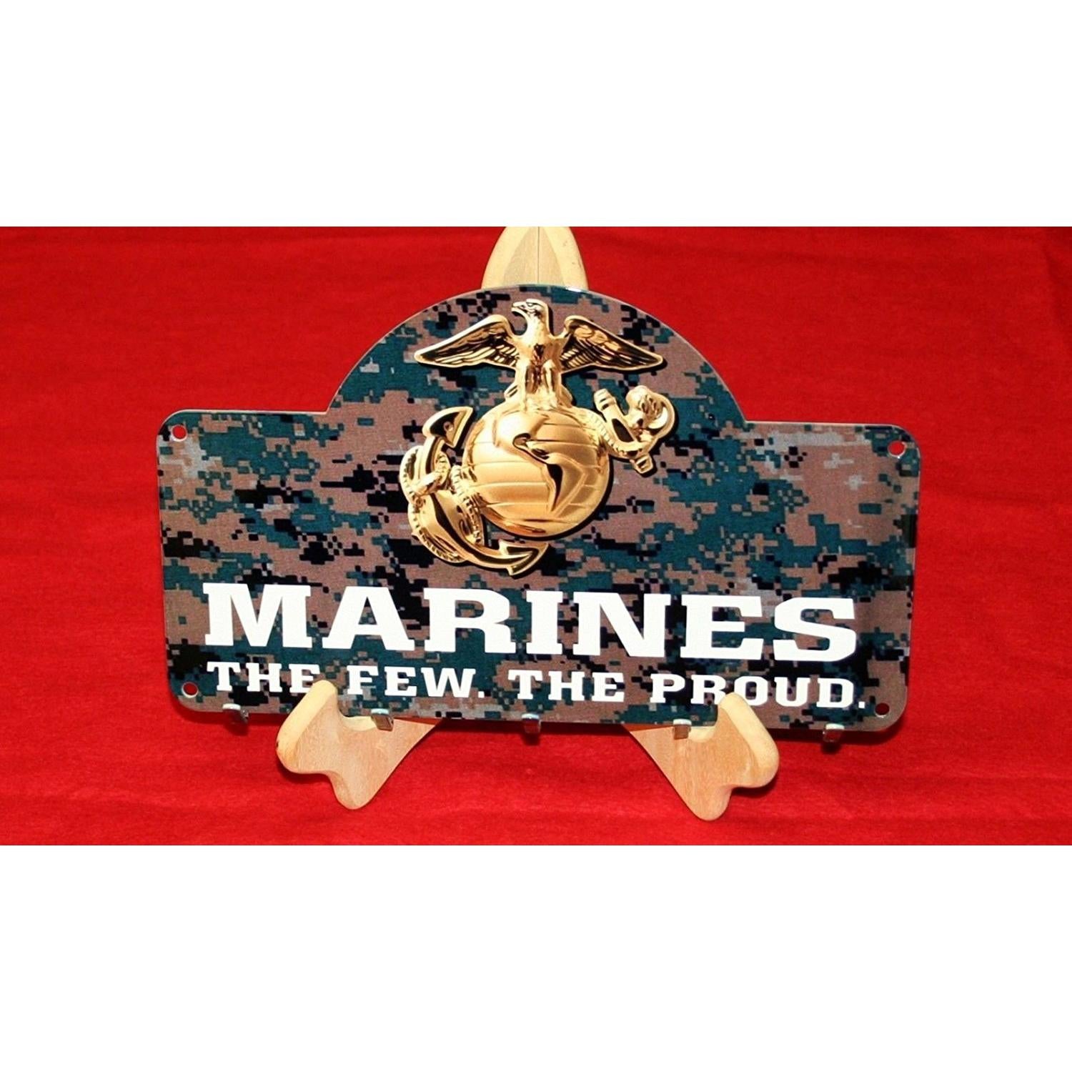 USMC Enlisted Key Chain Holder - Green Camo 16" x 10"-SR1 Performance