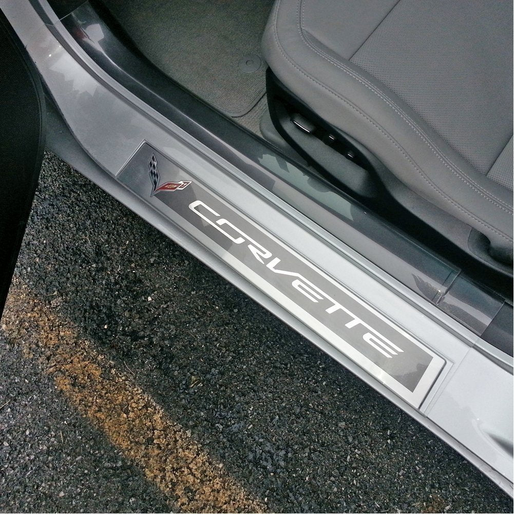 C7 Corvette Clear Door Sill Protectors-SR1 Performance