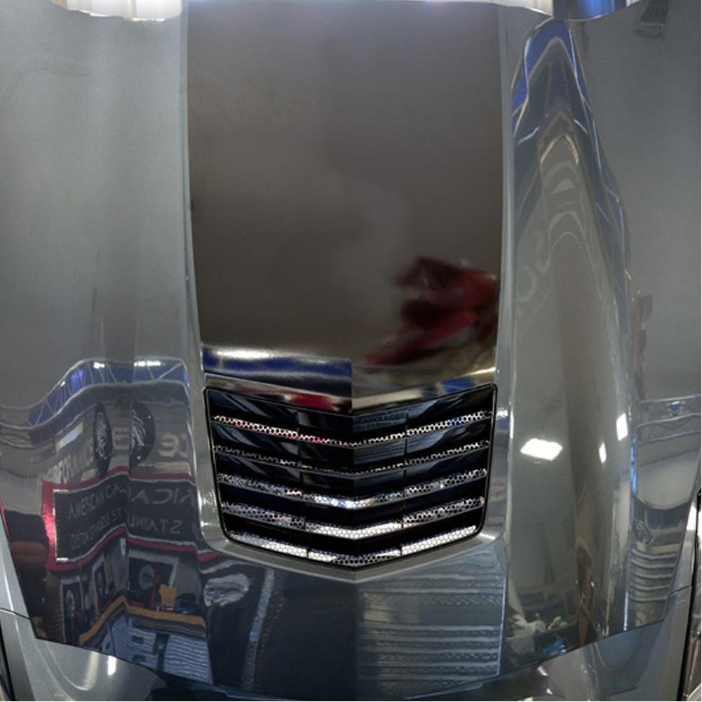 C7 Corvette Stingray Hood Vent Grille Polished - Matrix Series-SR1 Performance