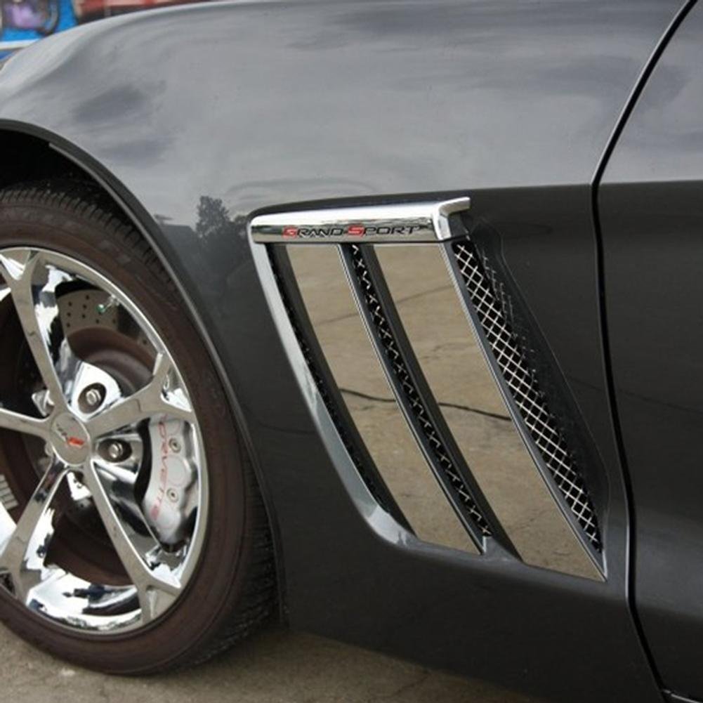 Corvette Grand Sport Fender Pillar Accent Stainless Steel : 2010-2013 Grand Sport-SR1 Performance